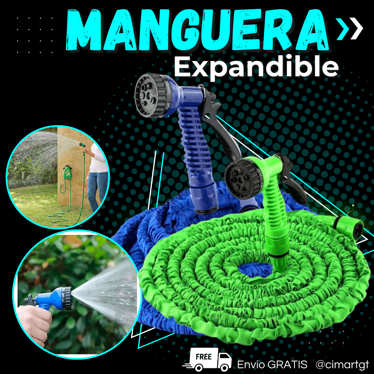 Manguera Expandible Ultrajet 30M con accesorios