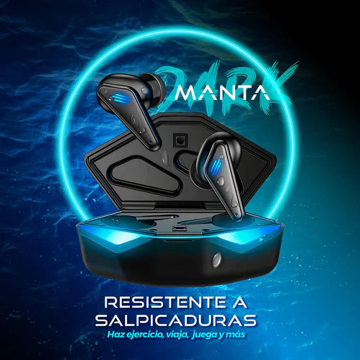 Audífonos Gamer Dark Manta k55 Bluetooth Smart Touch