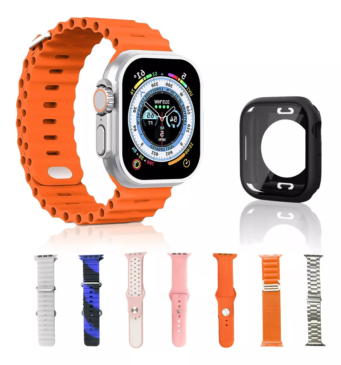 Combo de Smartwatch Y80 Ultra - 10 en 1