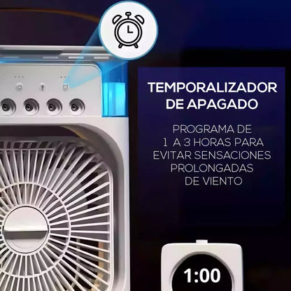 Ventilador y Humidificador Portátil 3 en 1 - PREMIUM